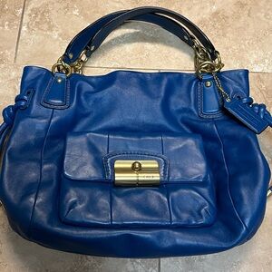 Blue Leather Women's Bag